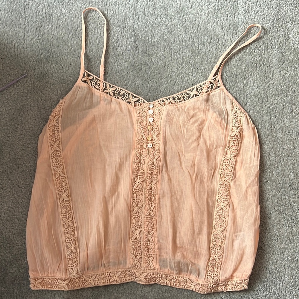 Peach American Eagle tank top. Size large